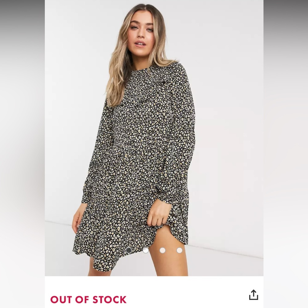 NWT Asos Womens Leopard Floral dress size 12